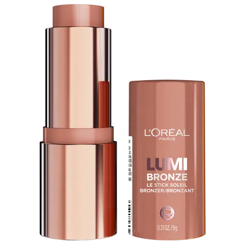 Lumi Bronzer Stick, Buildable Cream-to-Powder Formula, Glow All Day, L'Oréal Paris