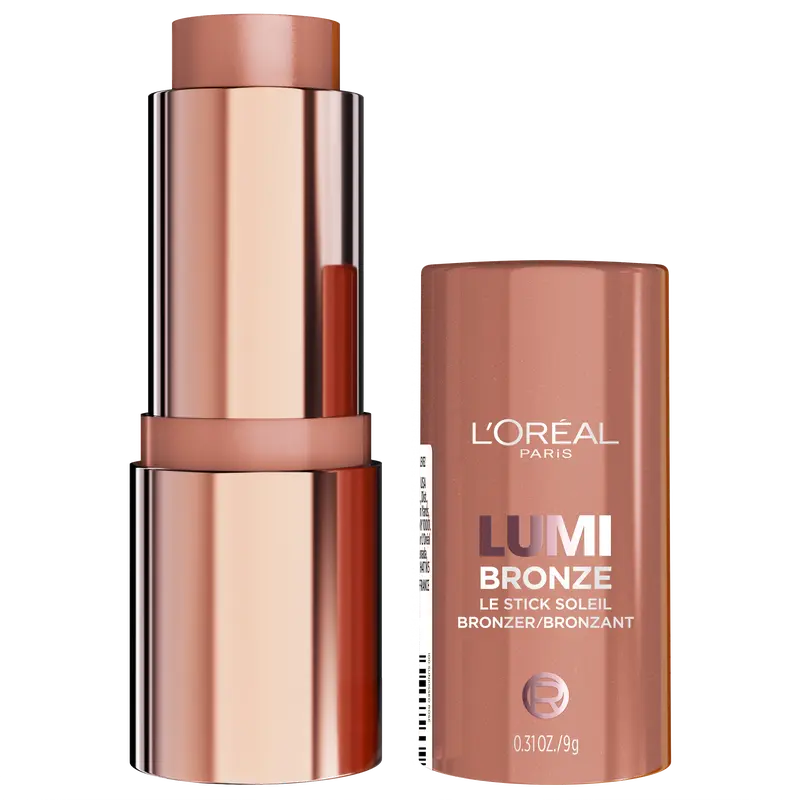 Lumi Bronzer Stick, Buildable Cream-to-Powder Formula, Glow All Day, L'Oréal Paris