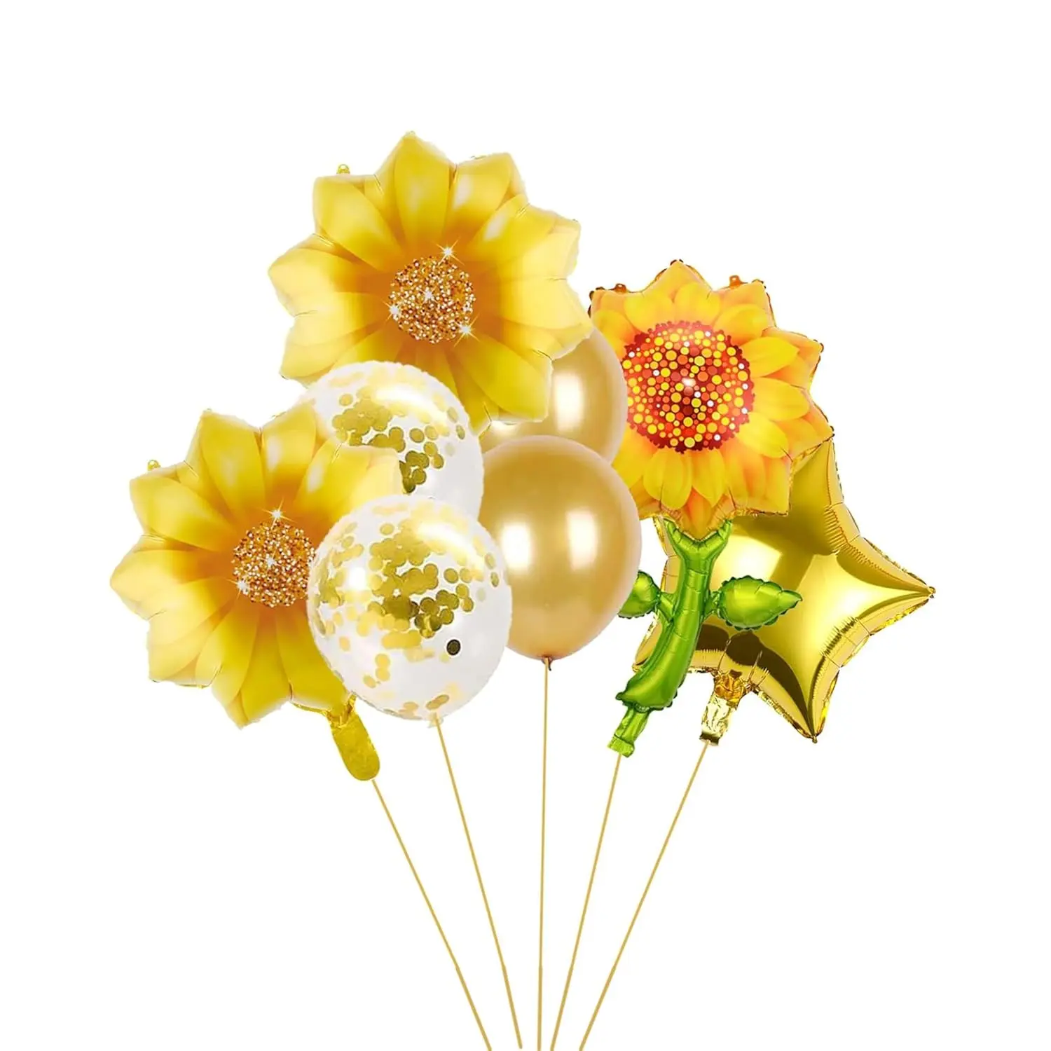 Yellow Sunflower Balloon Decoration Set for Baby Shower Birthday Party Backdrop
