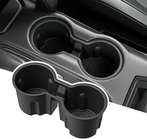 powoq Cup Holder Compatible with 2021-2025 Ford Bronco 2/4 Door Center Console Cup Holder Inserts Not for Sport TPE Drink Stopper Replacement for 2021-2025 Ford Bronco Accessories