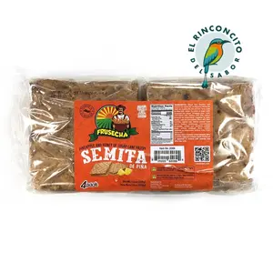 Semita Alta de Piña - Soft Salvadoran Sweet Bread with Pineapple Jelly Topping - Perfect for Coffee - El Salvador pineapple filled sweet bread