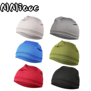 Unisex 6pcs Breathable Stretch Knit Thermal Full-Coverage Beanies - Machine-Washable Cold-Weather Cycling Caps, Suitable for Biking, Outdoor Sports, Satin-Lined Biking Bonnets,summerwins