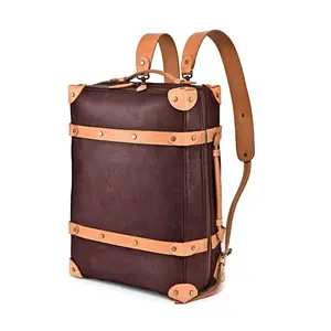 Old Trend Speedwell Trunk Leather Backpack