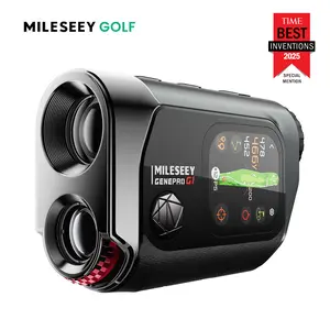 Mileseey GenePro G1 Touchscreen GPS Rangefinder with Slope 43000 Preloaded Courses 1300 Yards Laser Range Finder Golf Red Green Display 0.1s Flag Pole Locking Vibration 6X Magnification