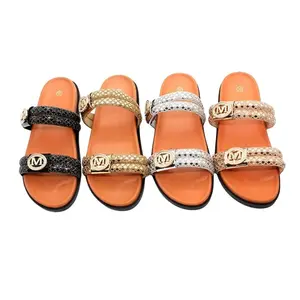 Women's Flat Bridal Sandals with Open Toe Design for Comfortable Wear Elegant and Stylish Bridal Footwear