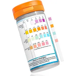 Pool and Hot Tub Test Strips -  Grade Precision 4 in 1 Pool Water Test Kit - Testing pH Free Chlorine(Bromine) Total Alkalinity & Cyanuric Acid