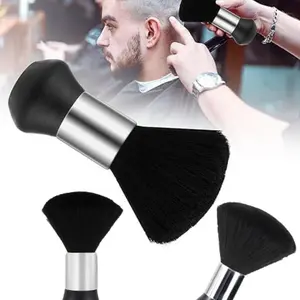 Hair Salon Styling Cleaning Brush, Neck Face Dust Removal Brush, Soft Bristles and Comfortable Handle, Home Use, Beauty Products