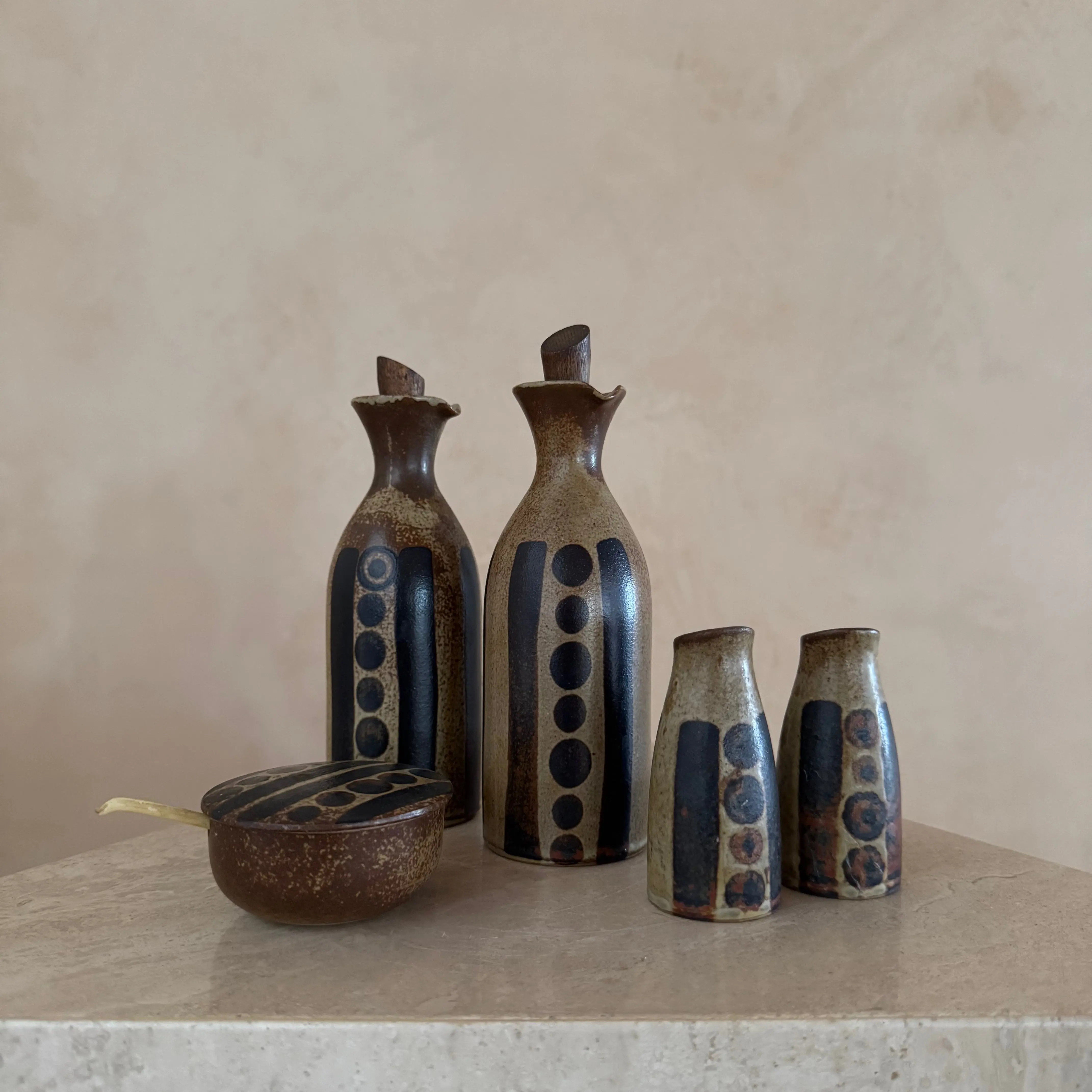 Japanese 6 Piece Condiment Set