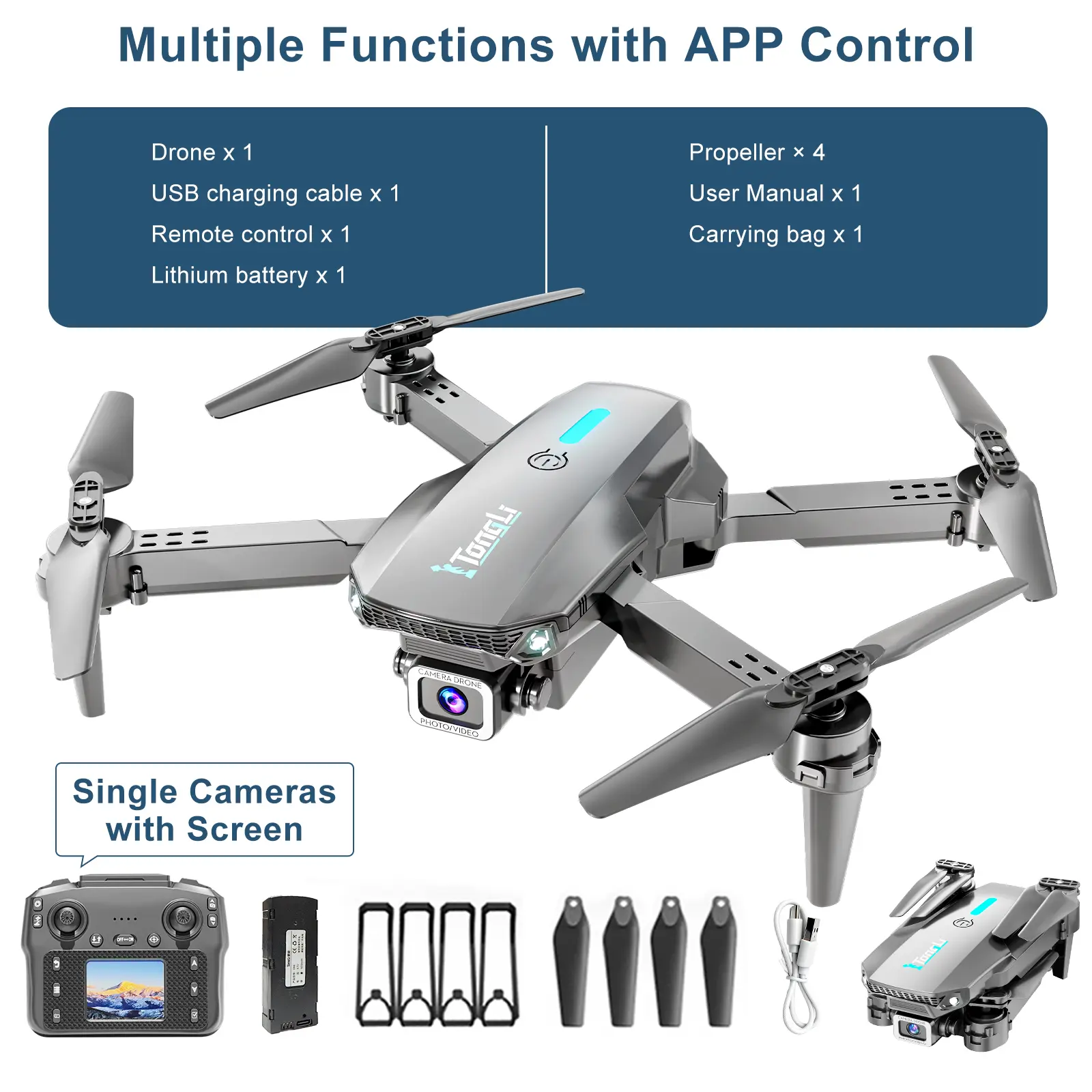 [With Screen] DR1916Rl [Single Camera] - 1 Battery