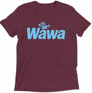 Wawa Phillies Maroon Unisex Tee, Streetwear Crewneck Comfort Tshirt Menswear Top DEI