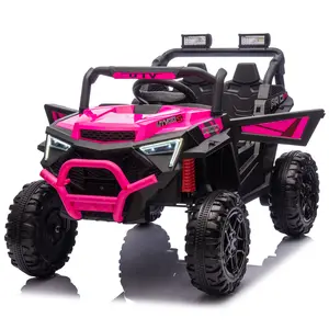 24V 400W Kids Ride-On UTV with Remote Control 4-Wheel Suspension LED Lights Bluetooth Music & USB Panel Fun Off-Road Car for Ages 3+ High Endurance Battery
