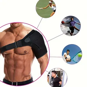 Adjustable Neoprene Shoulder Compression Sleeve and Belt Non-Slip Breathable Shoulder Sleeve Support Belt Unisex Adult Style