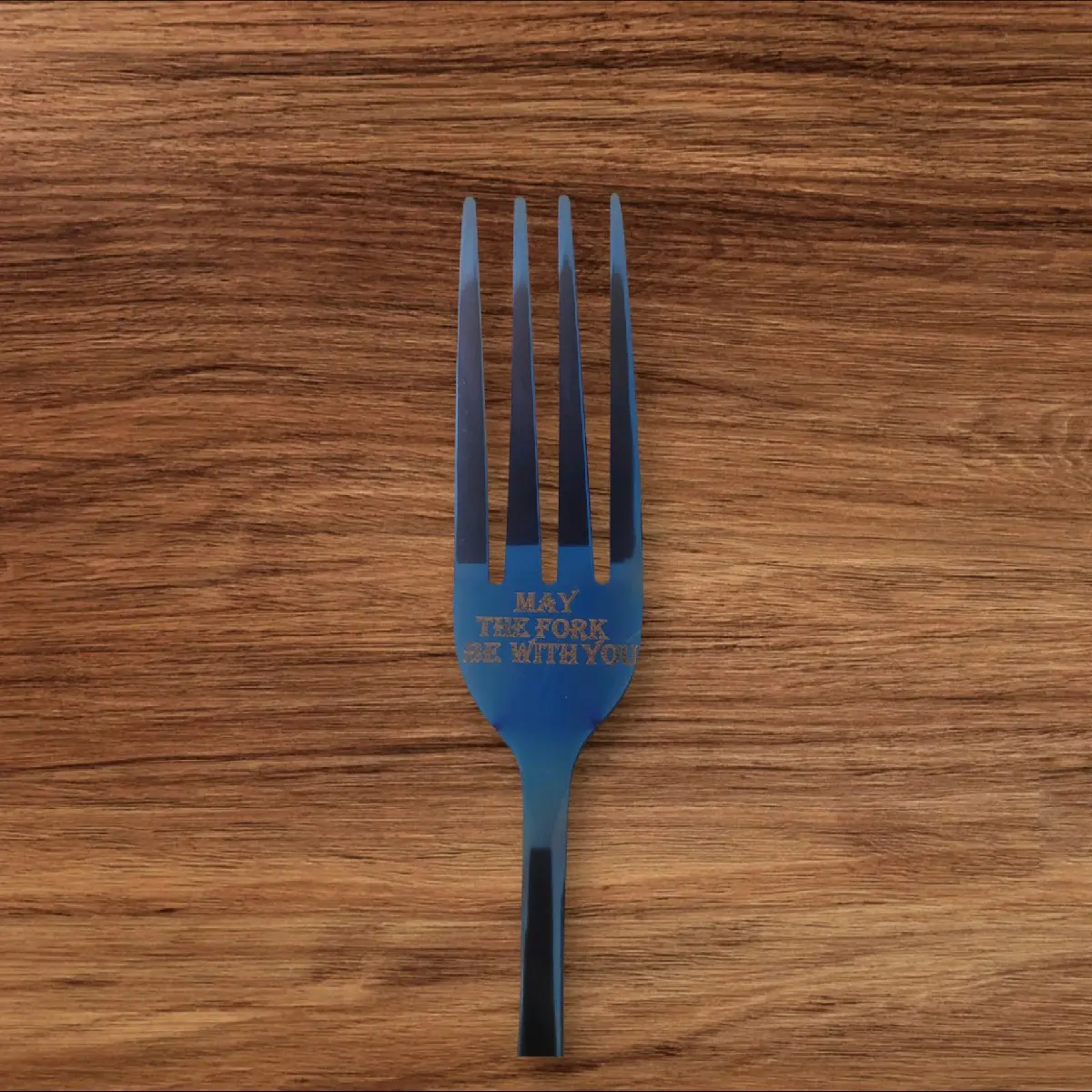 custom engraved fork (may the fork be with you)