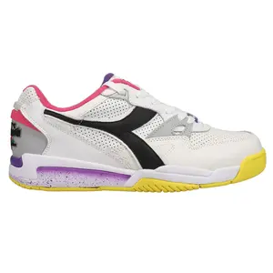 diadora Mens Rebound Ace Perforated Lace Up Sneakers Shoes Casual - White