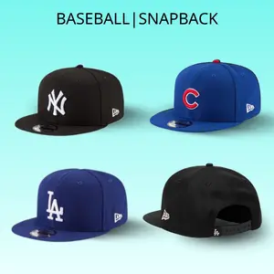 NEW ERA 9FIFTY Flat Brim MLB Cap with iconic New York Yankees, Los Angeles Dodgers, Cubs, White Sox,... embroidery, premium streetwear design, adjustable fit, and durable material. A perfect fashion for men and women in 2026. Summer Outfit Must Have