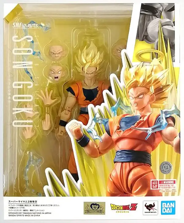 Bandai Tamashii Nations Dragon Ball Z S.H.Figuarts Super Saiyan 2 Son Goku Exclusive Action Figure