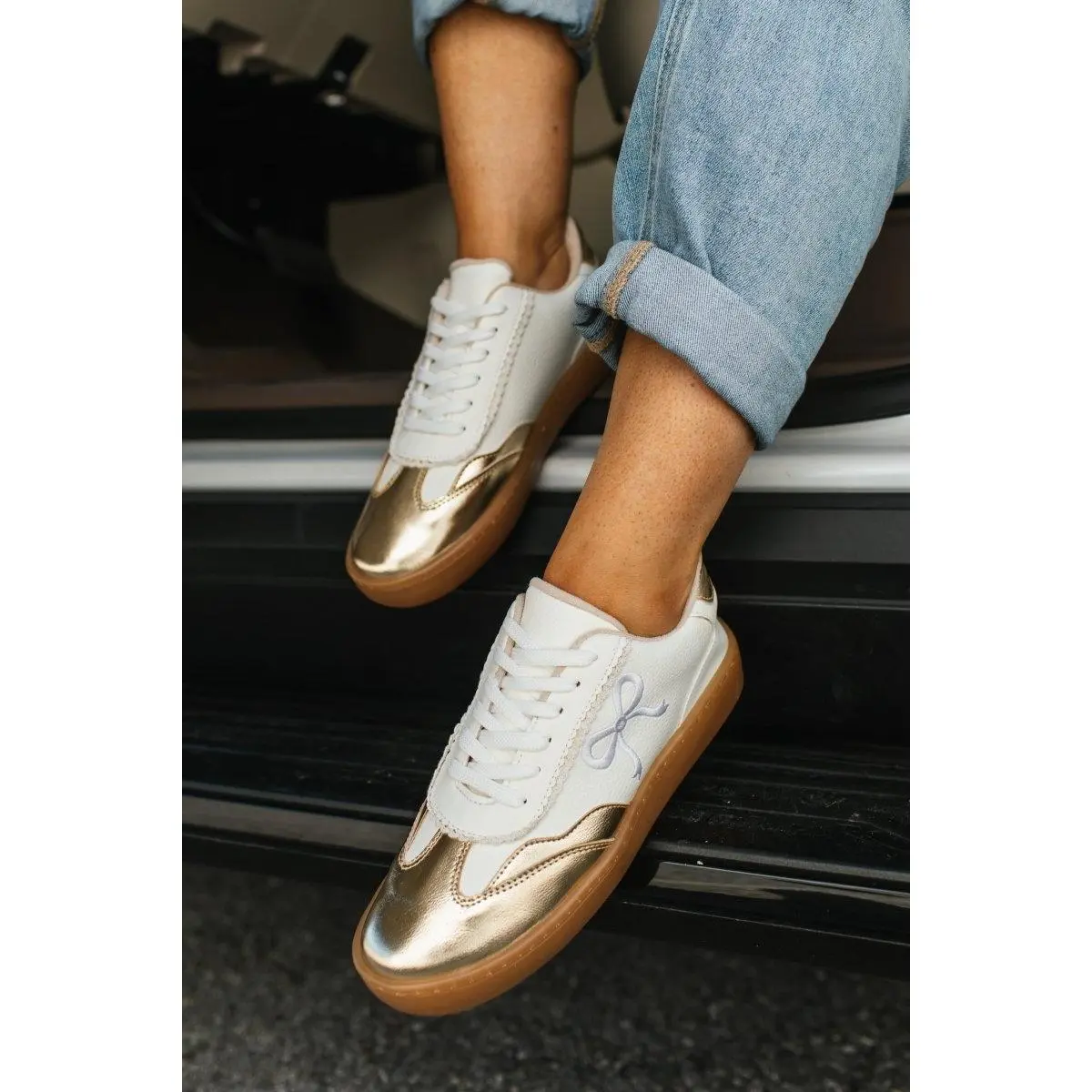 Gold Jessie 1 Sneakers - FINAL SALE - TikTok Shop