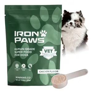 Human Grade Superfood for Dogs - Premium Greens Powder Supplement for Dental Health, Hip & Joint, Gut Health, Allergies, Immune Support & Skin Coat - Nutrient Dense Formula, 3.5 oz