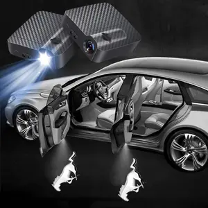 2026 New Car Led Welcome Lights Courtesy Projector Ghost Shadow Logo Emblem Light For Ford Mustang 4 5 6 2024 2023 2022-2010 Accessories For Your Cars