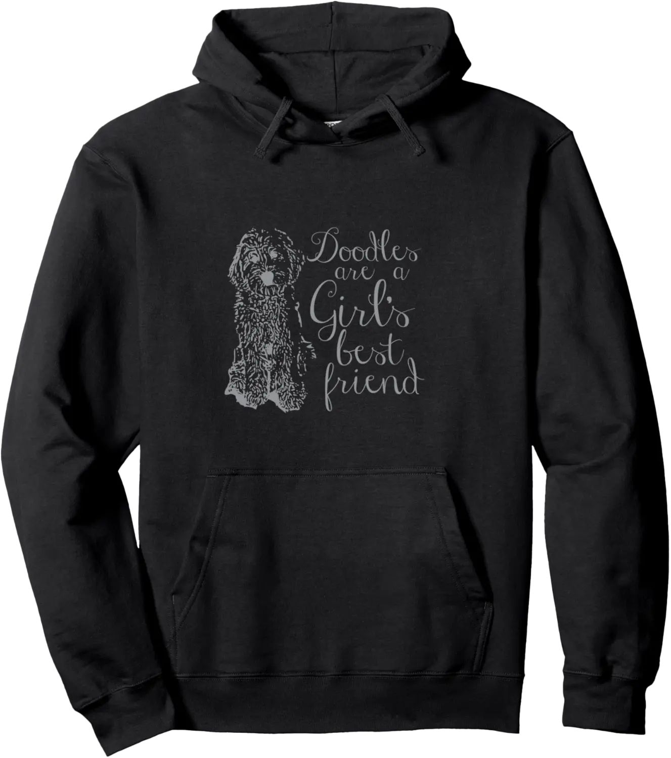 Doodles are a Girl's Best Friend Golden Labradoodle Pullover Hoodie - 61B0DJ7Z8NLT