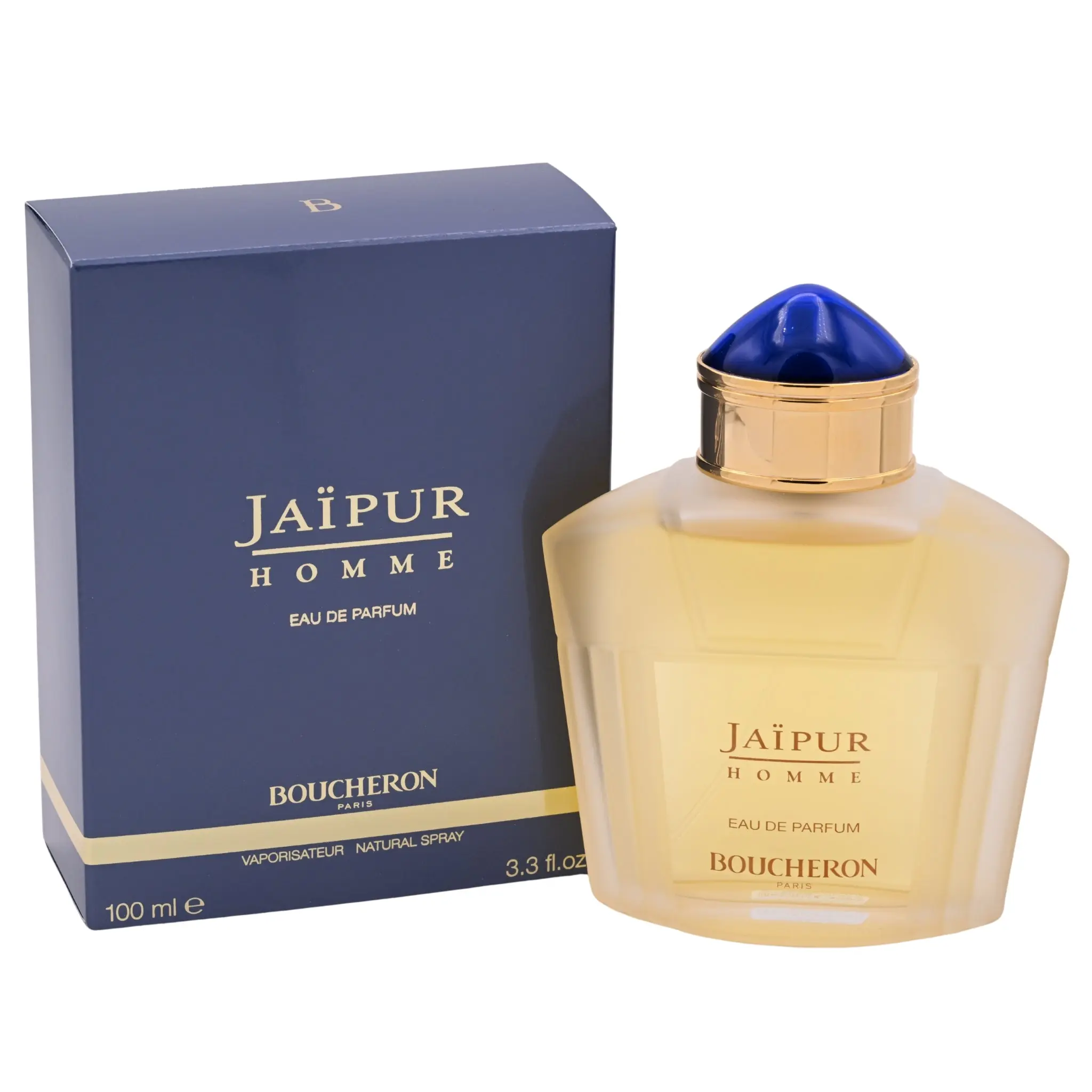 Boucheron Jaipur Homme Eau de Parfum Spray for Men, Intense Woody Spicy Fragrance, A Bold Signature Scent - 3.3 fl oz / 100 ml, Bold Confident Scent, Fresh, Intense Woody Fragrance