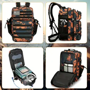 25L Backpack For Men Woman Highland Assault Large Pack 3 Day Molle Bug Out Bag Outdoor Camping Hiking Daypack