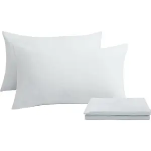 Blended Pillow Cases  Size 20" x 30" White Pillow for ,  & Hotel 30x20 Inches. (2, White)