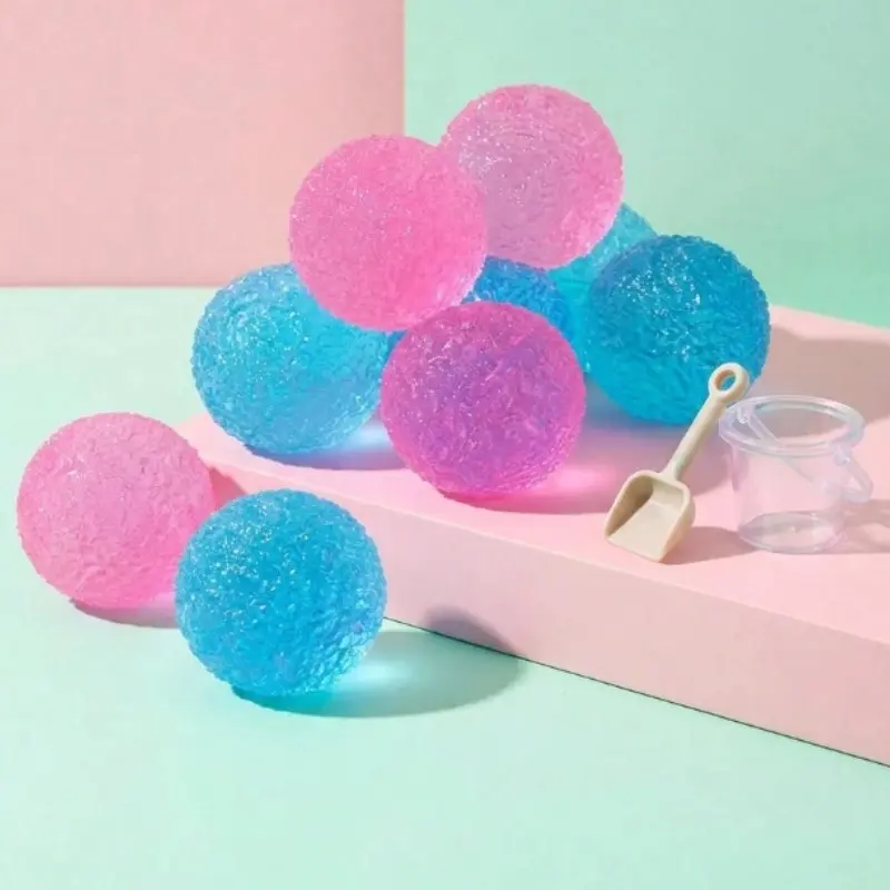 Mini Texture Stress Ball Set, Sensory Stress Balls, High Density Soft Gel Toy, 2.36 Inch Sensory Relief, Quiet Classroom Aid, Marshmallow Filled, Student Prize, Sensory Stress Reliever