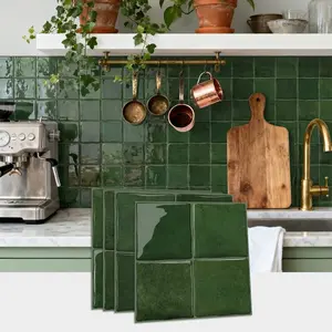 PVC sticker, marble tiles wall sticker, self-adhesive thickened PET sticker, suitable for kitchen, bathroom and living room wall decoration and renovation, splashproof wall easy to paste wallpaper (6*6 inches) 20/24 pieces, Home Decor, Adhesive Stickers