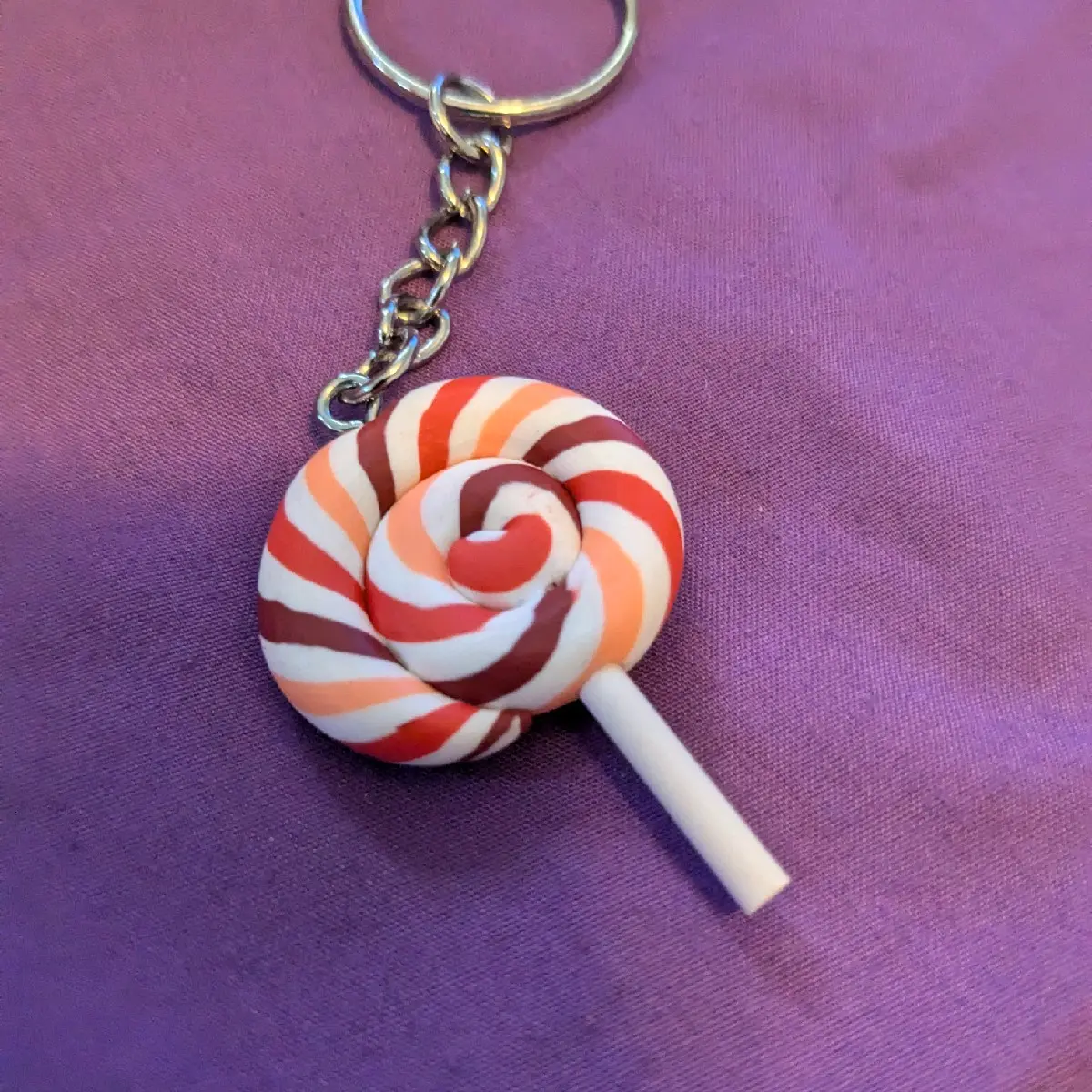 Autumn lollypop candy keychain