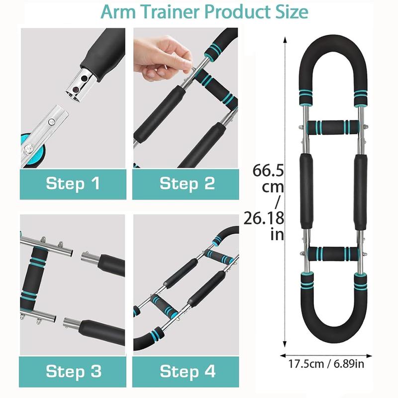 Snap-Together Twister Arm Strengthener | 60-110lb Adjustable Resistance | Space-Saving Upper Body Trainer | TikTok Small Apartment Must-Have