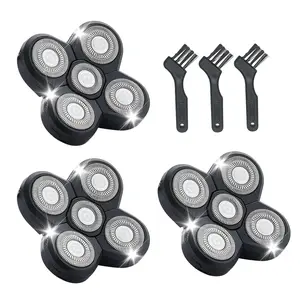 Shaver Replacement Blades Compatible with Freedom Bald Men Head Shaver Kit,5 Head Shaver Heads for Bald Men Head and Face Electric Razor Shaver Replacement