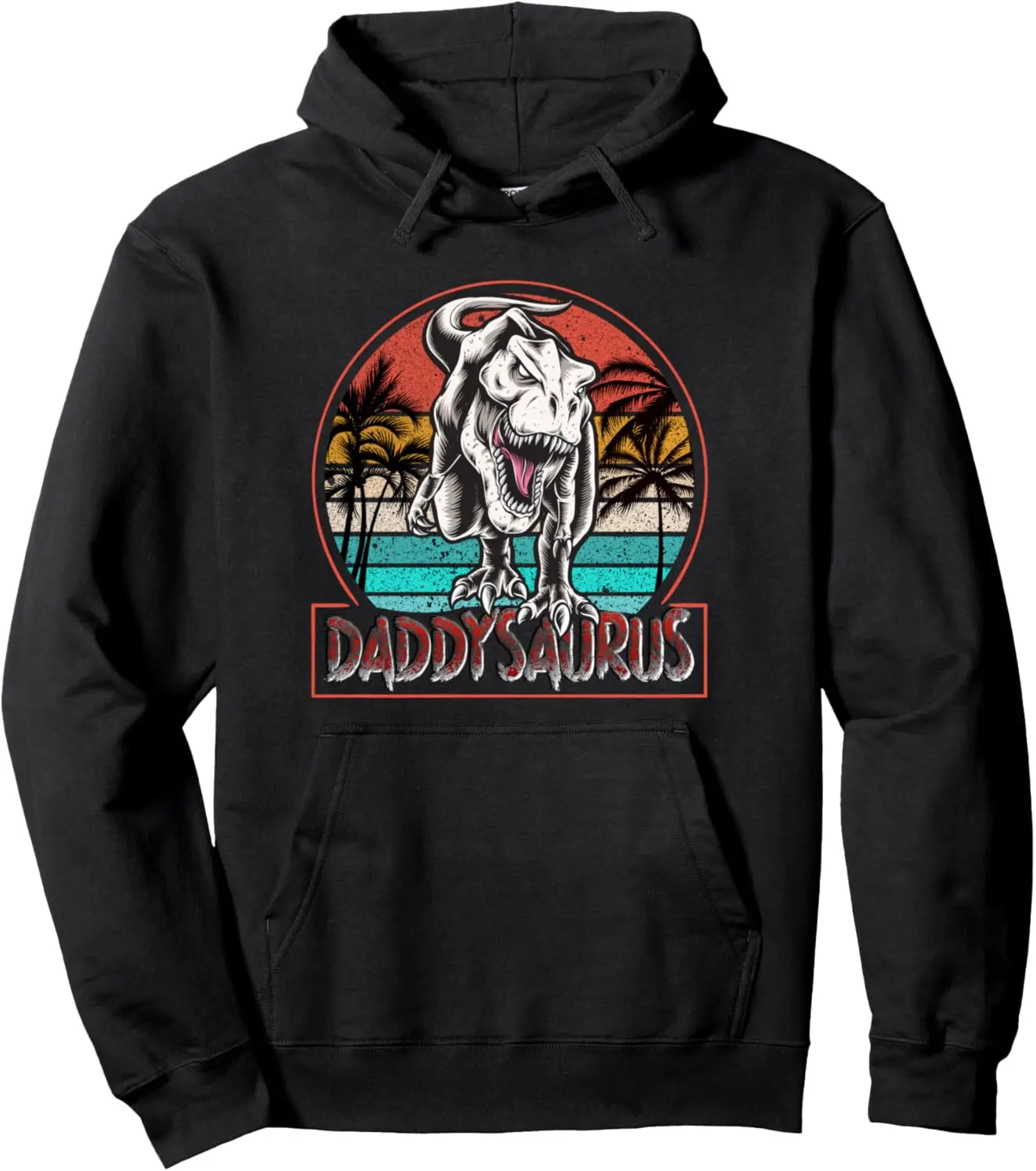 Dino Daddysaurus Daddy Papasaurus T Rex Pullover Hoodie