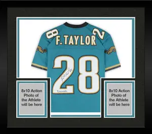 Framed Fred Taylor Jacksonville Jaguars Autographed Mitchell and Ness 1998 Teal Replica Jersey with "Duuuval" Inscription - Fanatics Authentic Certified