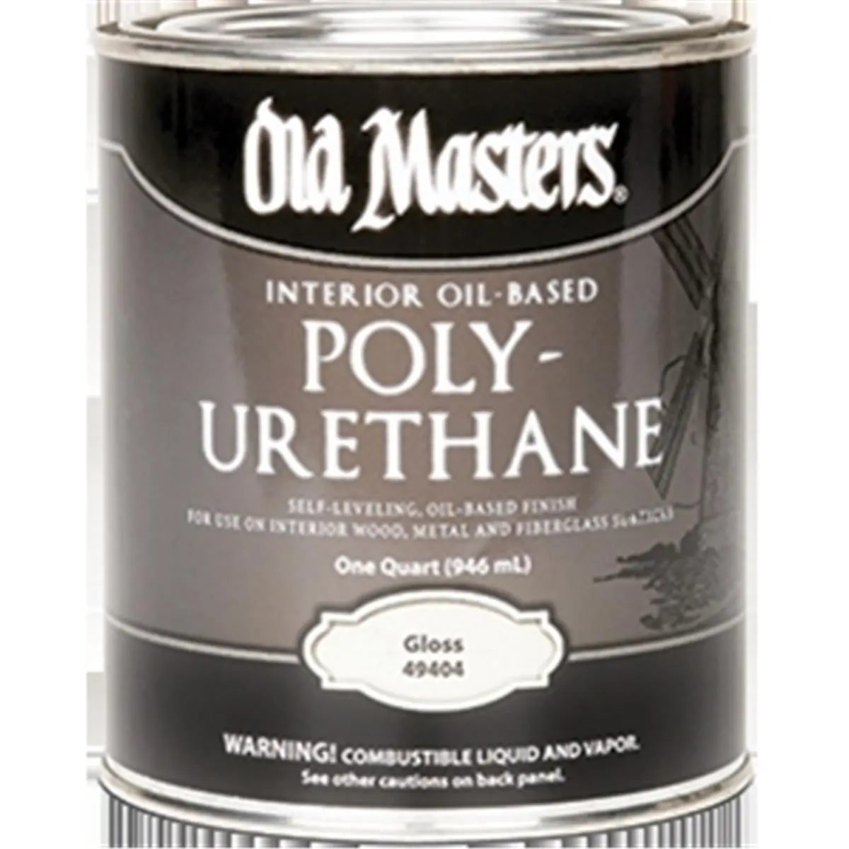 212 MAIN Old Masters 49404 Gloss Oil Based Polyurethane - 1 Qt, Oil Based Paint Interior Cabinet Protector for Automotive & Motorcycle Paint Care, Quart Can