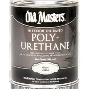 212 MAIN Old Masters 49404 Gloss Oil Based Polyurethane - 1 Qt, Oil Based Paint Interior Cabinet Protector for Automotive & Motorcycle Paint Care, Quart Can