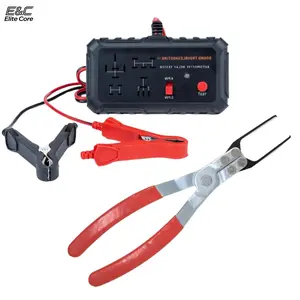 [fathersdaygift]12V Automotive Relay Tester Kit with Relay Puller & Battery Clips, Professional Car Electrical System Diagnostic Tool, Patented Relay Testing Device