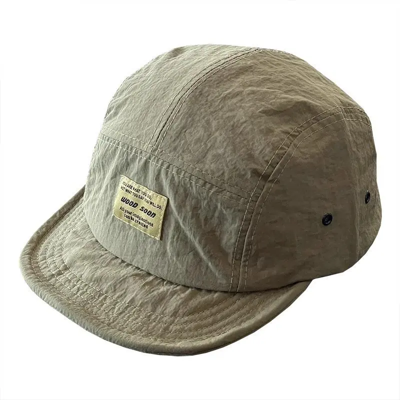 Quick Dry Short Brim Baseball Cap, Soft Crown Breathable Camp Cap, Casual Hip Hop Outdoor Hat for Men Women