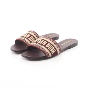 Pre-owned Dior Canvas Small Leather Goods Dway Sandals