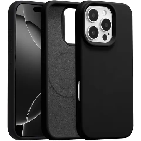 Slim Thin Shockproof Protector phone case for iPhone 18 pro max 17/16/15/14/13/12 Pro Max, Magnetic Magsafe-Compatible Premium Liquid Silicone Smartphone Case - Soft Anti-Scratch Microfiber Lining, Military Grade Drop Cover, Handheld Devices Accessories