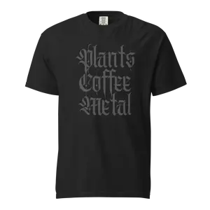 Plants Coffee Metal Unisex T-Shirt | Funny Plant Lover Tee | Alternative Plant Shirt