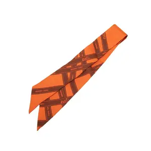 Pre-owned HERMÈS Silk Small Leather Goods Hermes Twilly Scarf