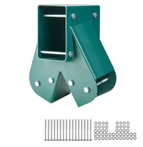 Swing Set Brackets - A-Frame Heavy Duty Carbon Steel Swing Kit, 4x4 & 4x6 Beam, Mounting Hardware Included - DIY Swing Set Support, Green 2 Pcs
