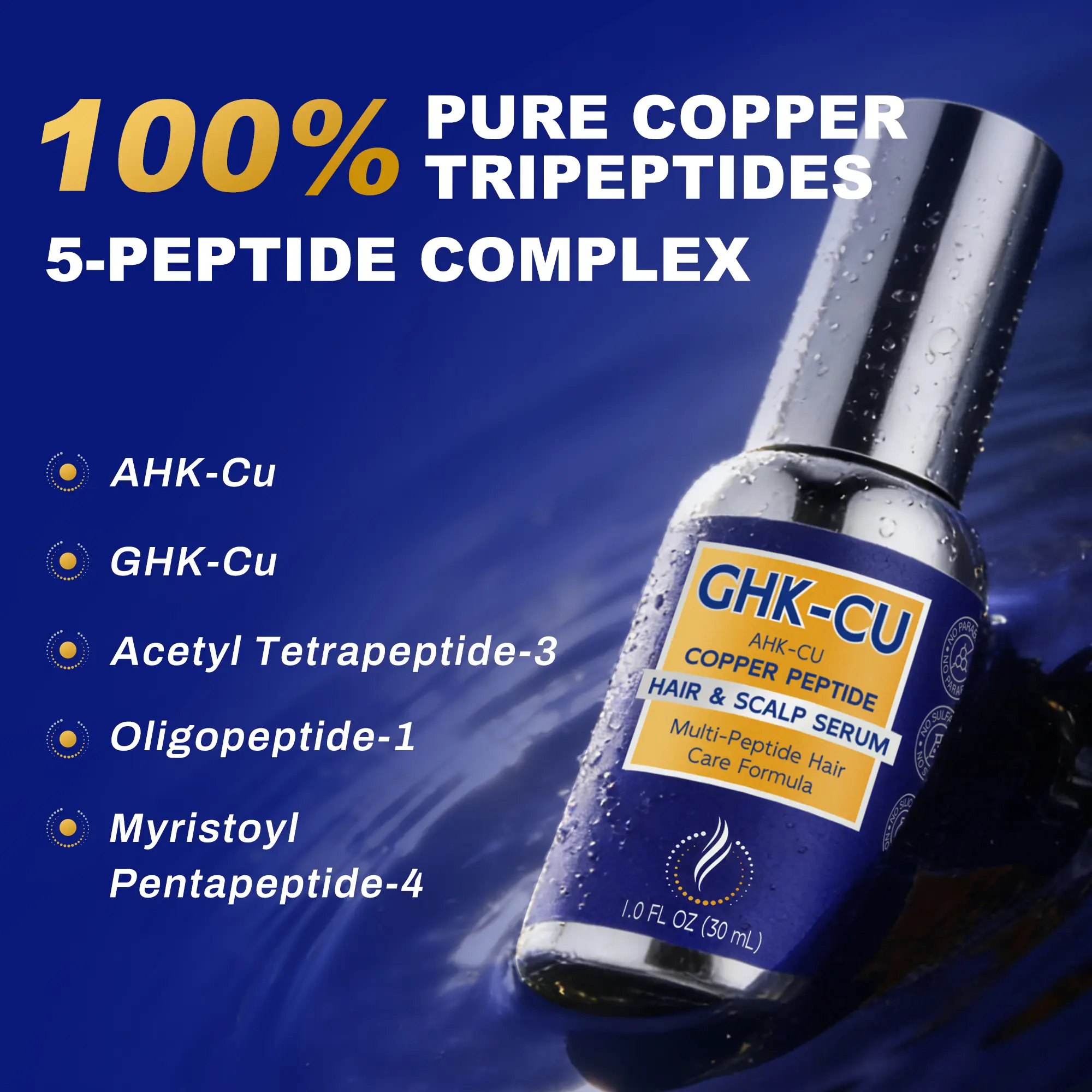 Dermatologist TestedGHK-CU Copper Peptide Serum for Hair Growth - Thicker Fuller Hair in 8 Weeks | Scalp Essence for Stronger Roots | USA Design - TikTok Shop Dermatologist TestedGHK-CU Copper Peptide Serum for Hair Growth - Thicker Fuller Hair in 8 Weeks | Scalp Essence for Stronger Roots | USA Design - TikTok Shop