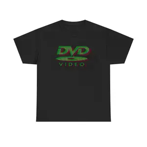 Retro DVD Video logo T-Shirt | 90s VHS Nostalgia, Vintage Style Unisex Cotton T-Shirt