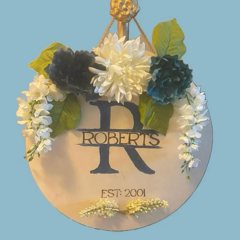 [CUSTOM] name wreath.