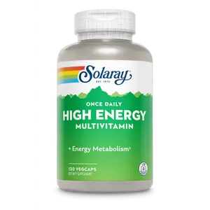 Solaray Once Daily High Energy Multivitamin 120 Caps - Vitamin Supplement for Healthier Immune System and Daily Energy - Healthcare