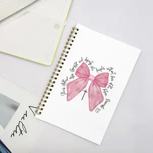 Aesthetic Diary Notebook, Power and Dignity Design, Butterfly Knot Cover, Perfect for Journaling and Note-Taking, Stylish Writing Pad