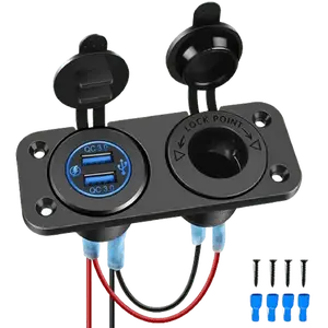 Nilight Dual QC 3.0 USB Charger | Cigarette Lighter Socket