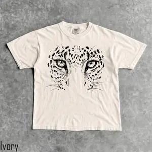Comfort Colors Leopard Face Tee, Leopard Shirt, Oversized Jungle Shirt, Cheetah T-shirt, Big Cat Tshirt, Nature Lover Gift, Panther T shirt